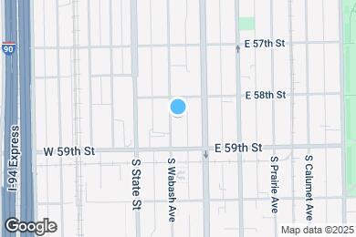 Map image of the property - 5823 S Wabash Ave