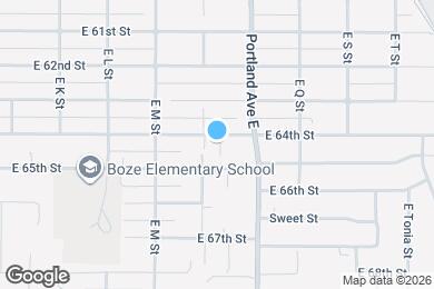 Map image of the property - 1412 E 64th St