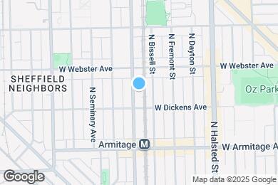 Map image of the property - 2123 N Sheffield Ave