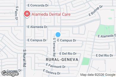 Map image of the property - 1110 E Campus Dr