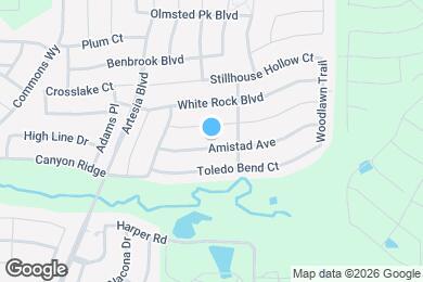 Map image of the property - 16409 Amistad Ave