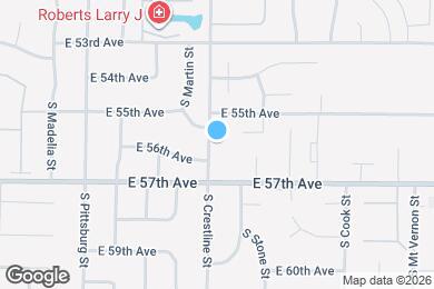 Map image of the property - 5521 S Crestline St