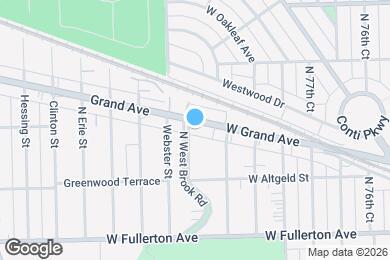 Map image of the property - 7929 W Grand Ave