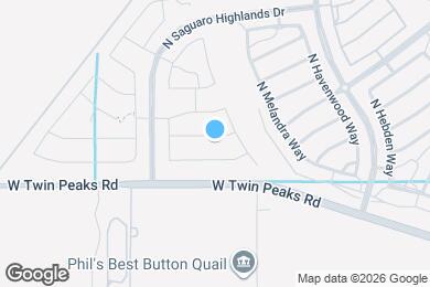 Map image of the property - 9081 Blue Saguaro St