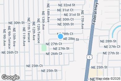 Map image of the property - 1480 NE 28th St