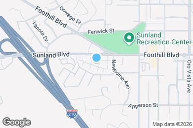 Map image of the property - 10500 Sunland Blvd