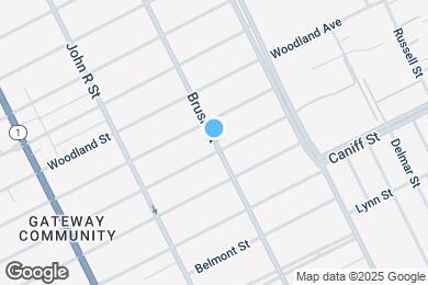 Map image of the property - 11521 Brush St