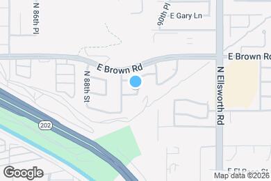 Map image of the property - 8930 E Fountain St