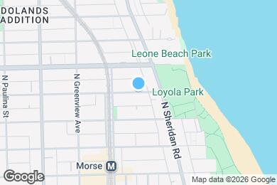 Map image of the property - 1333 W Estes Ave