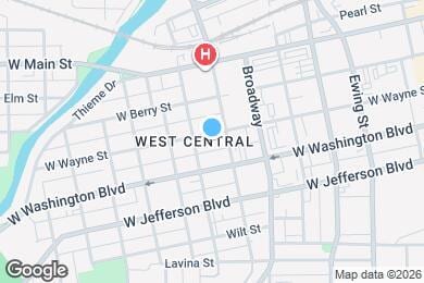 Map image of the property - 817 W Wayne St