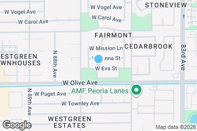 Map image of the property - 8610 W Eva St