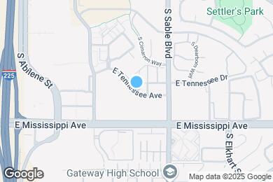 Map image of the property - 14331 E Tennessee Ave