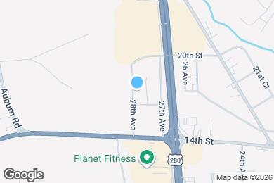 Map image of the property - 1708 28th Ave