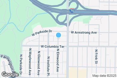 Map image of the property - 1314 N Elmwood Ave