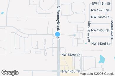 Map image of the property - 14419 N Pennsylvania Ave