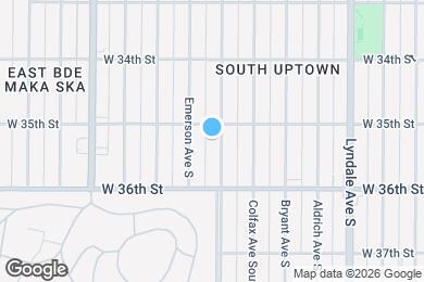 Map image of the property - 3512 Dupont Ave S