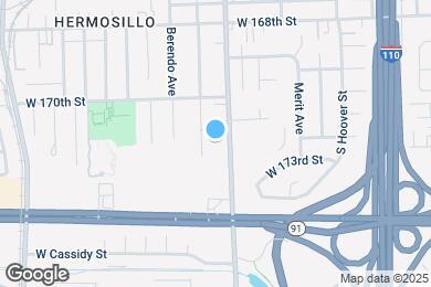 Map image of the property - 17057 S Vermont Ave