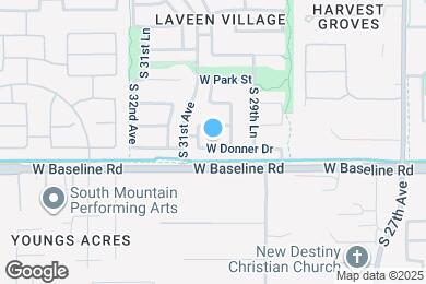 Map image of the property - 3014 W Donner Dr