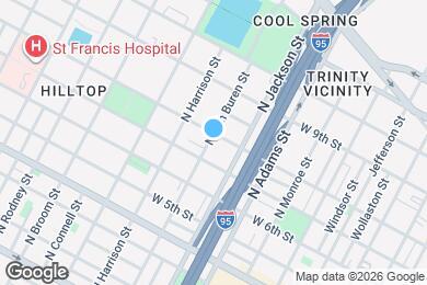 Map image of the property - 1024 W 8th St