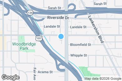 Map image of the property - 11018 Moorpark St