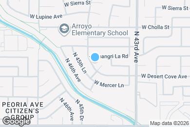 Map image of the property - 10843 N 45th Ave