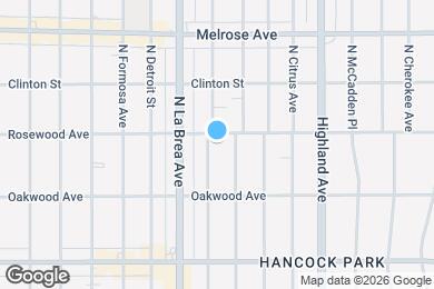 Map image of the property - 450 N Sycamore Ave
