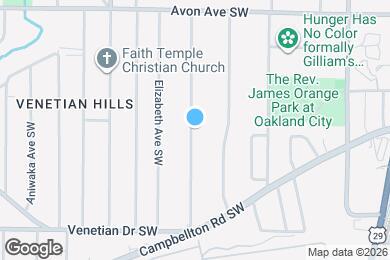 Map image of the property - 1350 Kenilworth Dr SW
