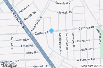 Map image of the property - 1607 Catalpa Dr