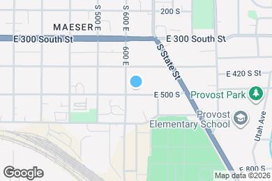 Map image of the property - 635 E 500 S