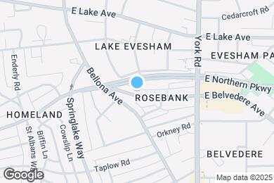 Map image of the property - 322 E Belvedere Ave