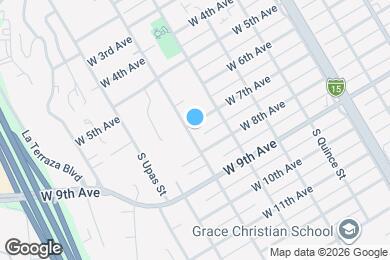 Map image of the property - 702 S Tulip St