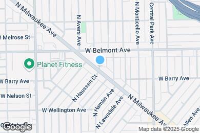 Map image of the property - 3125 N Hamlin Ave