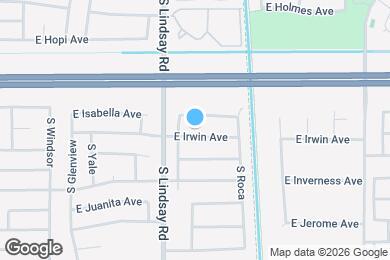 Map image of the property - 2842 E Irwin Ave