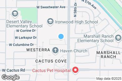 Map image of the property - 5927 W Larkspur Dr