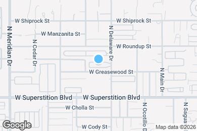 Map image of the property - 1030 N Delaware Dr