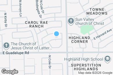 Map image of the property - 3930 E Harvard Ave