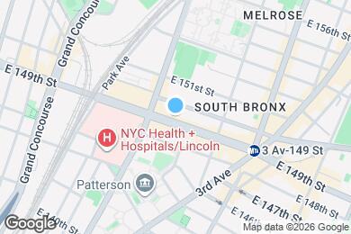 Map image of the property - 295 E 149th St