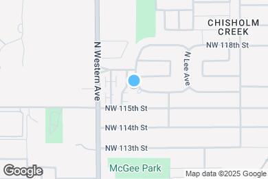 Map image of the property - 11707 N Francis Ave
