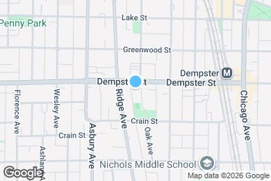 Map image of the property - 1240 Oak Ave