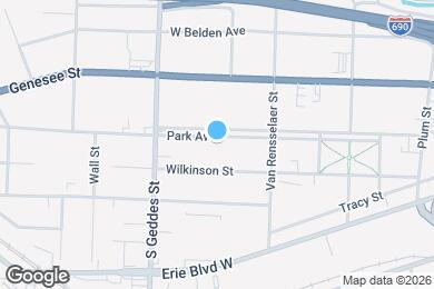 Map image of the property - 621 Park Ave