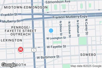 Map image of the property - 210 N Mount St