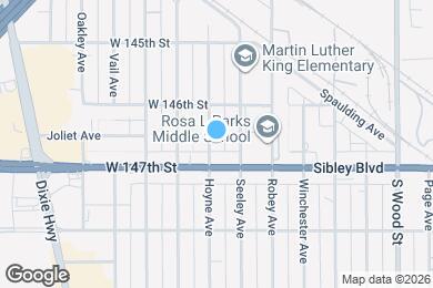 Map image of the property - 14629 Hoyne Ave