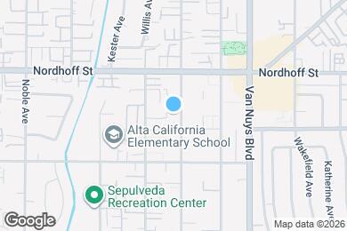 Map image of the property - 9019 Cedros Ave