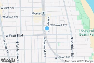 Map image of the property - 6812 N Wayne Ave