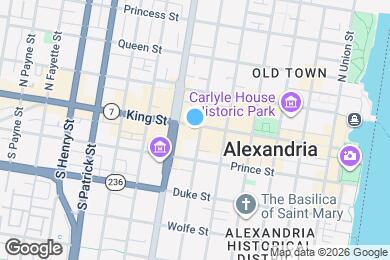 Map image of the property - 101 S Saint Asaph St