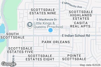 Map image of the property - 8316 E Indian School Rd