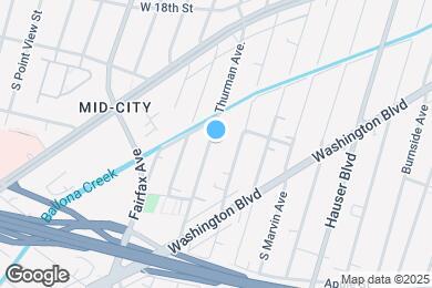 Map image of the property - 2102 Thurman Ave.