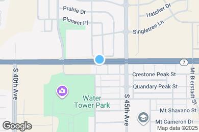 Map image of the property - 4303 Crestone Peak St