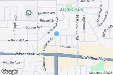 Map image of the property - 1050 La Mirada St