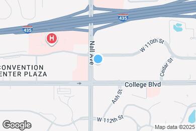 Map image of the property - Furnished Studio-Kansas City - Overland Park - Nall Ave